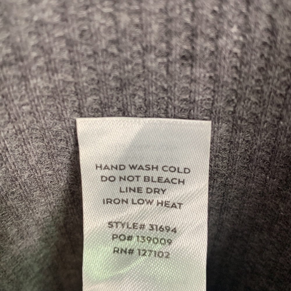 Lulus Upbeat Energy Heather Grey Waffle Knit Hooded Sweatshirt Dress W-829 Sz L - Picture 12 of 14